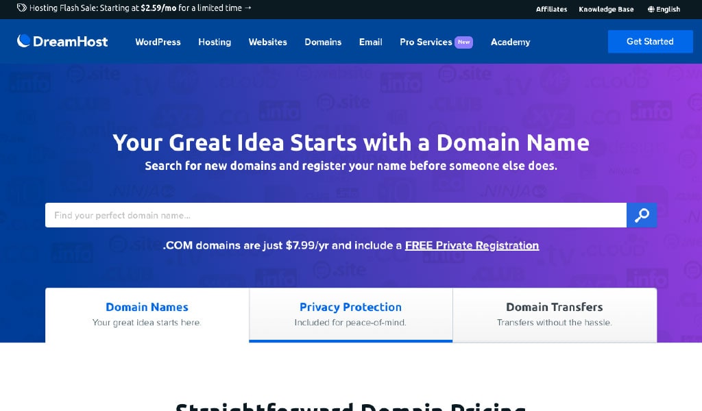 DreamHost Domains