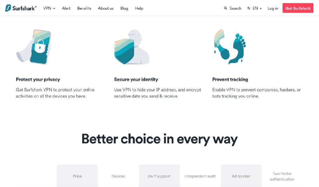 Surfshark VPN Features