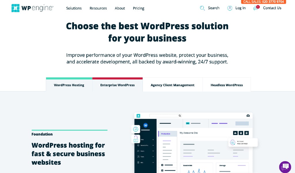 WP Engine WordPress Hosting for Businesses