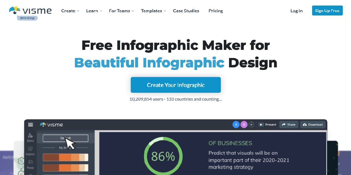 Visme Infographic Maker