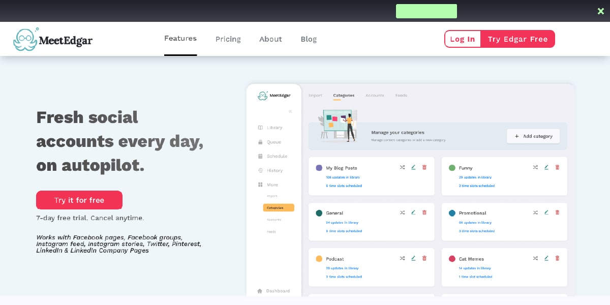 MeetEdgar Social Media Tool