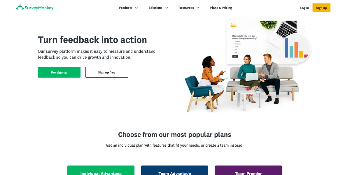 Survey Monkey Survey Platform Website
