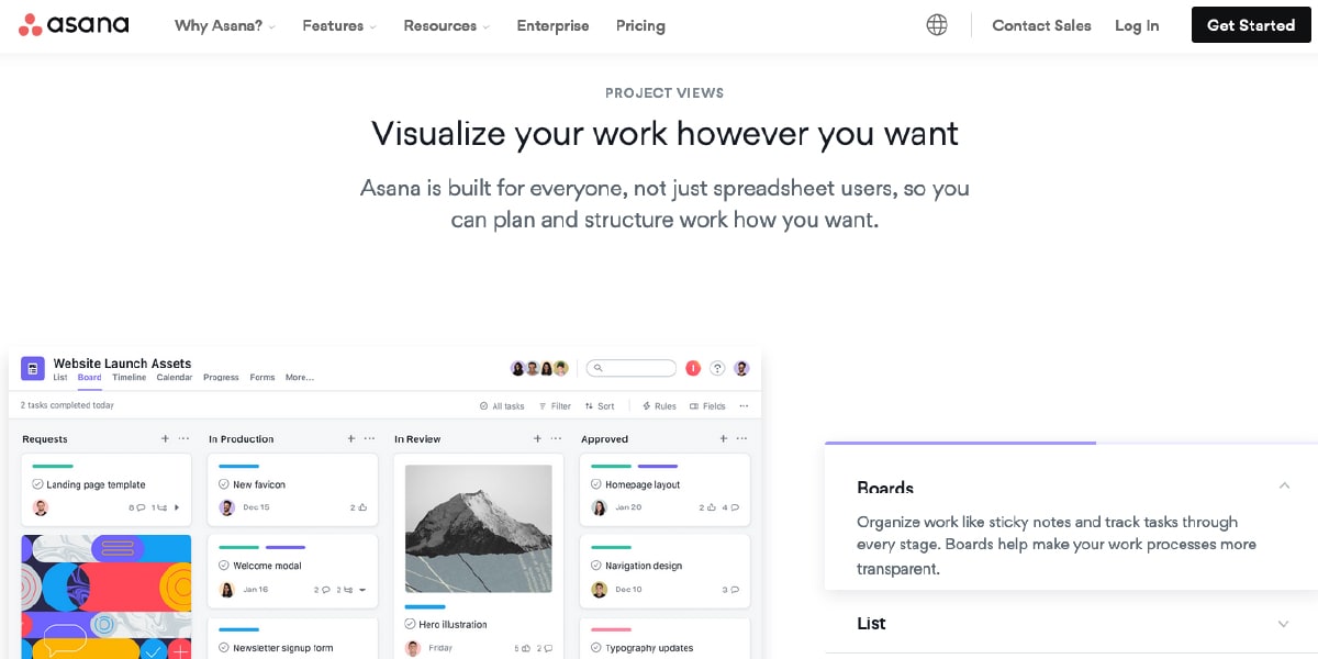 asana Project Management Software