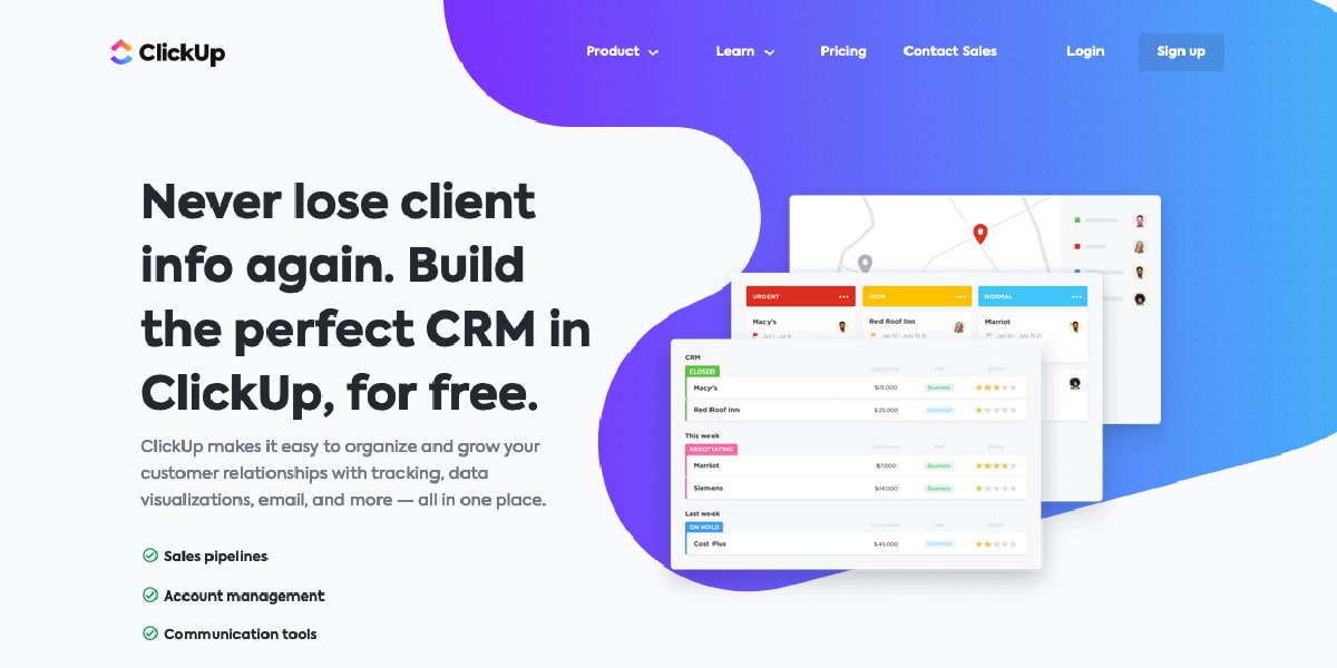 ClickUp CRM Software