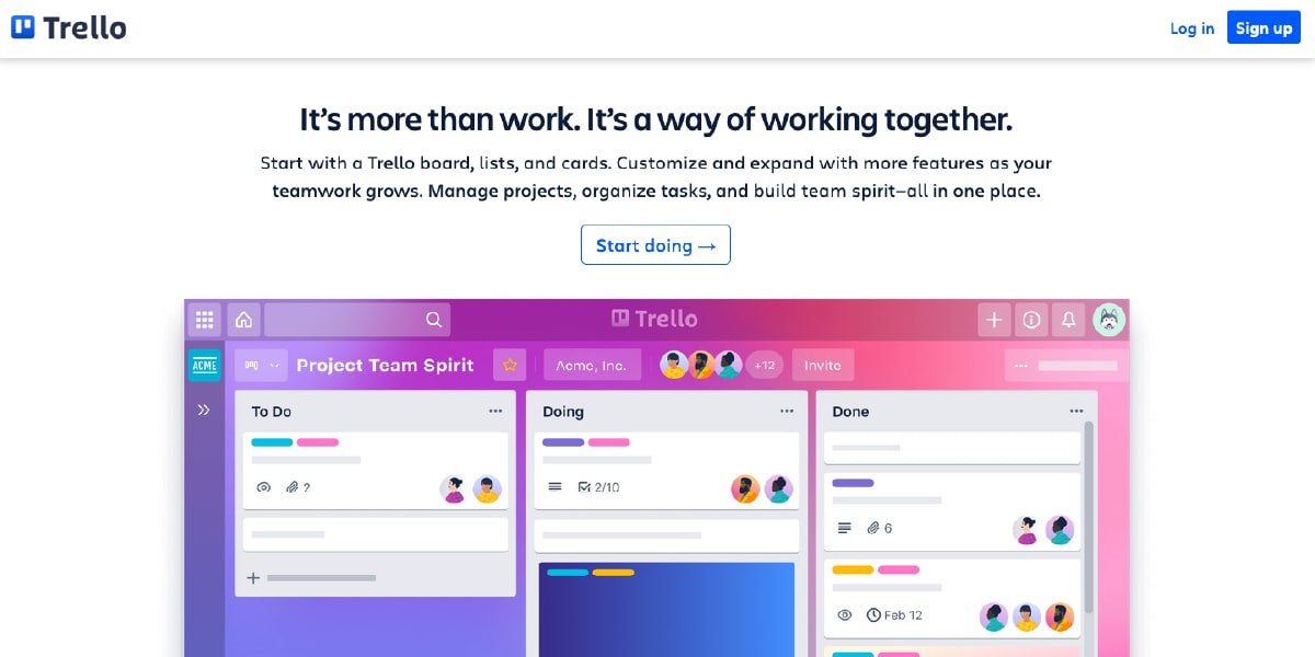 Trello Project Management
