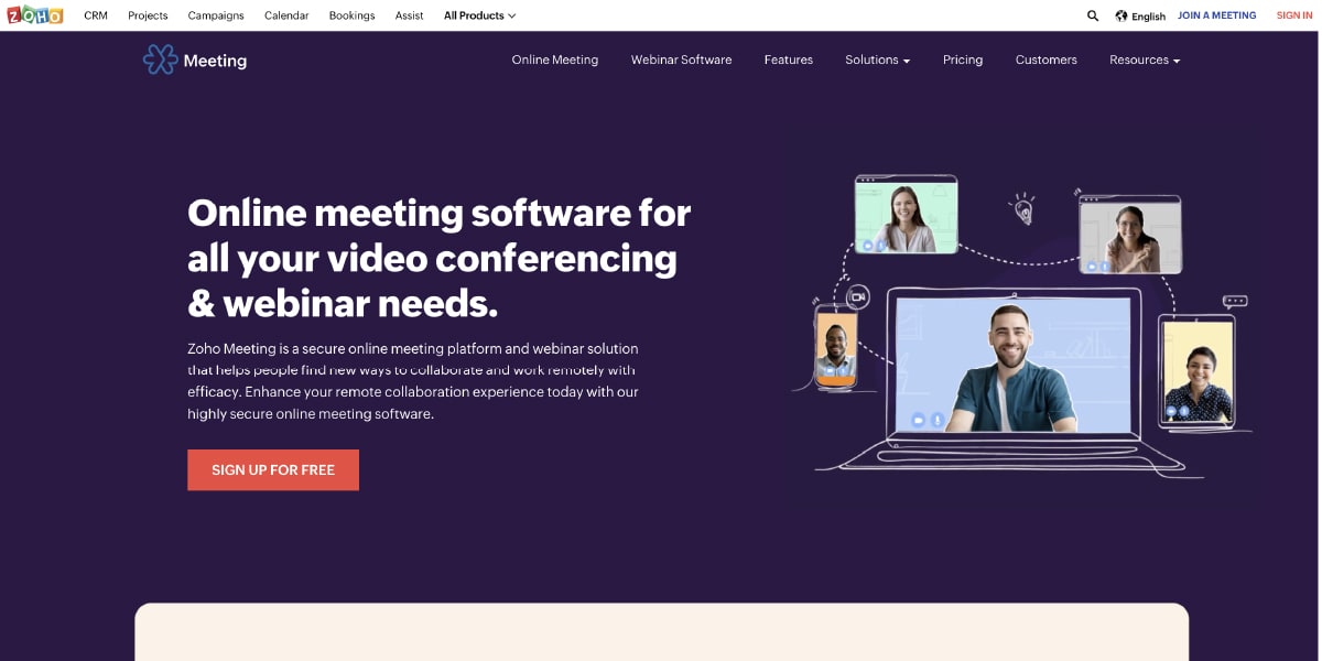 Zoho Meeting Online Meeting Software for Video Conferencing