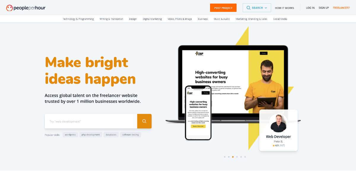 PeoplePerHour Website