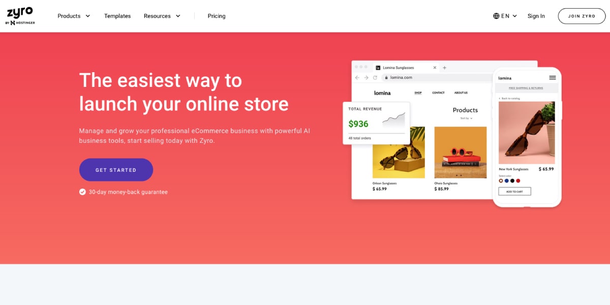 Zyro Online Store