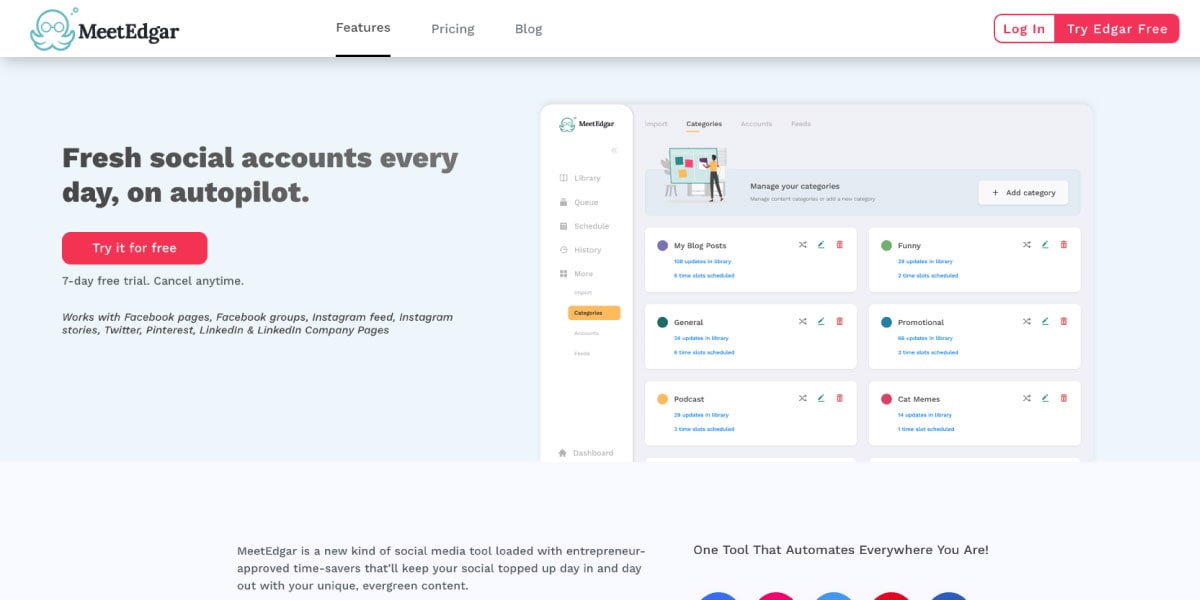 MeetEdgar Social Media Automation