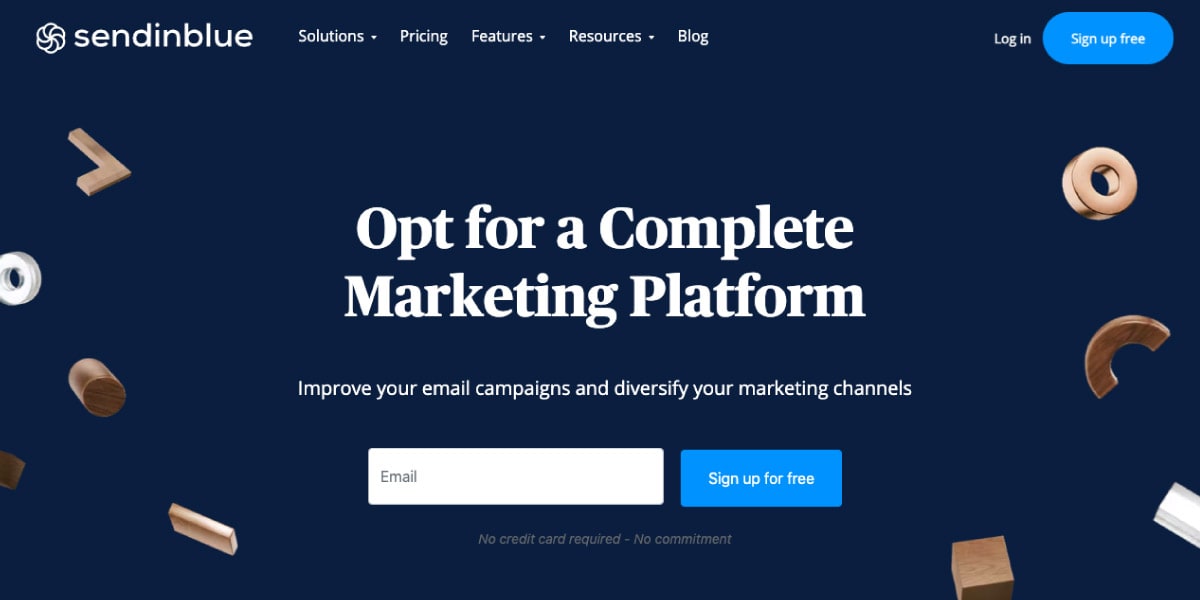 Sendinblue Landing Page Sub Heading