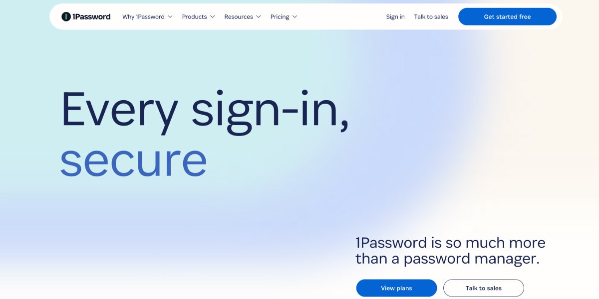 1Password Business Password Manager