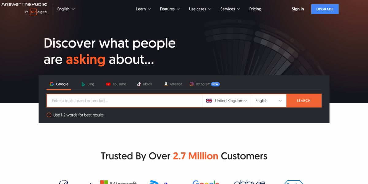 Answer The Public Search Tool