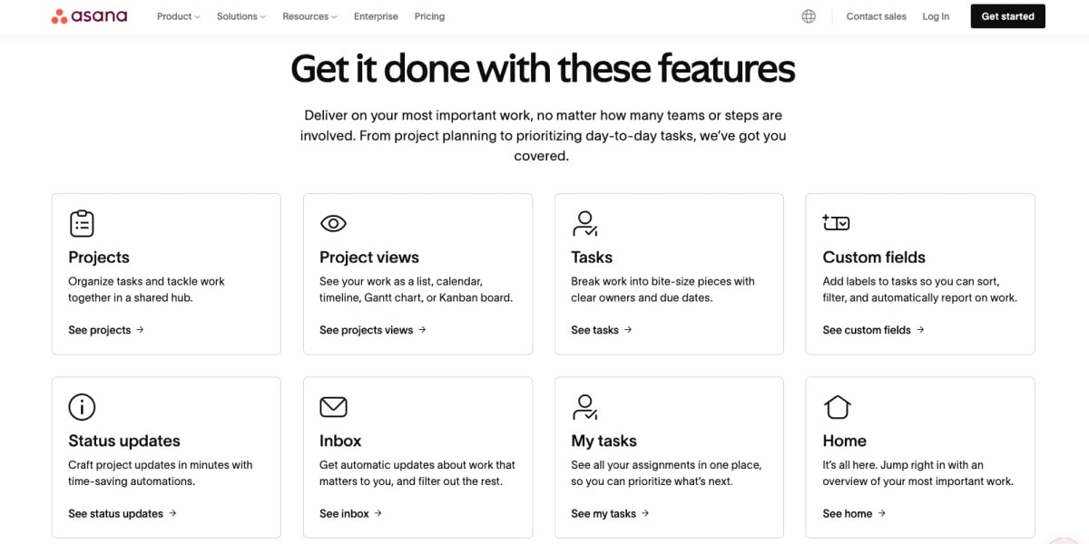 Asana Project Management Tool Features for Teams