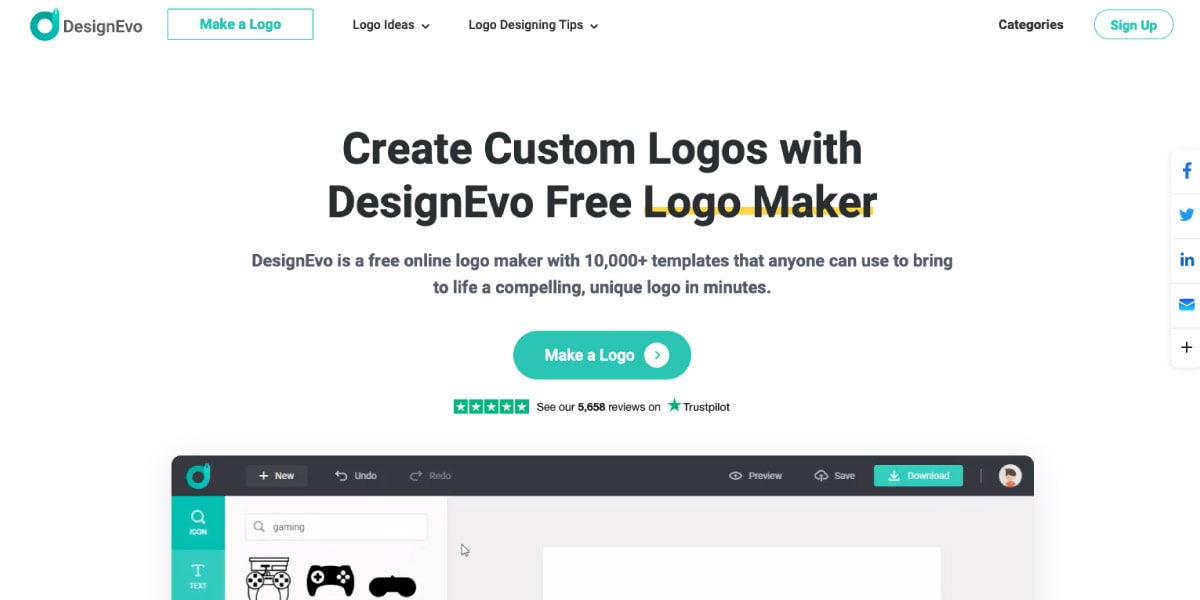 DesignEvo Custom Logo Maker