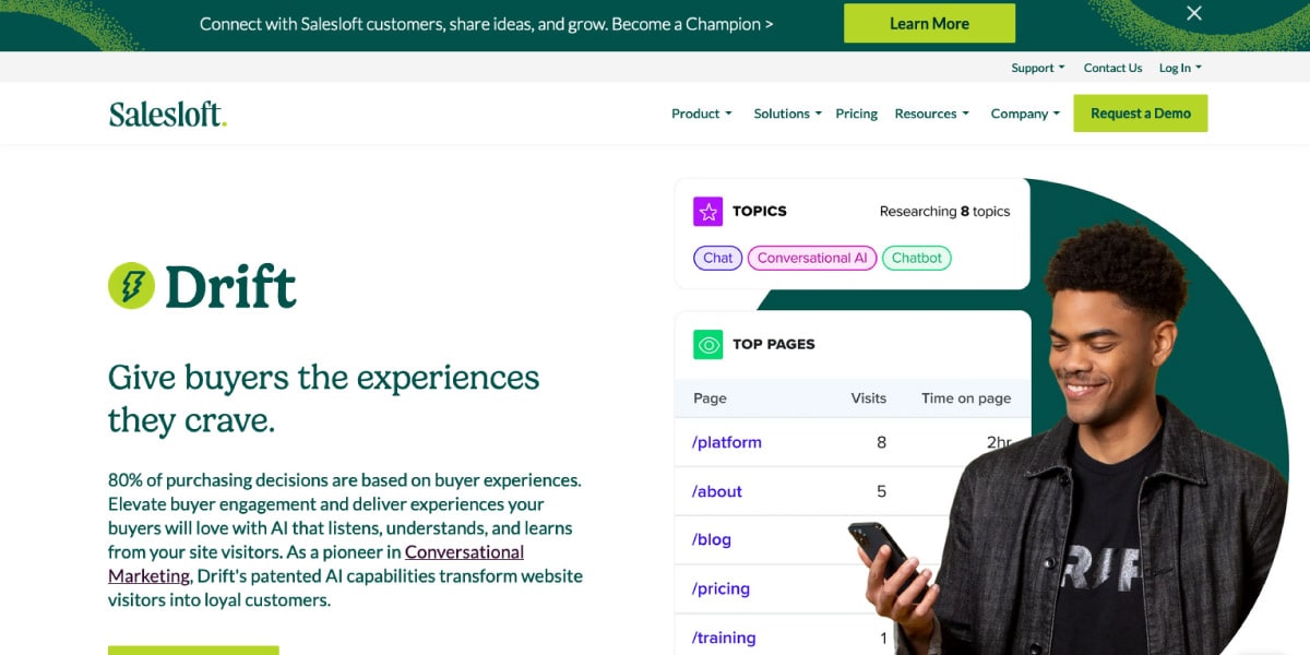 Drift AI Customer Experience Tool