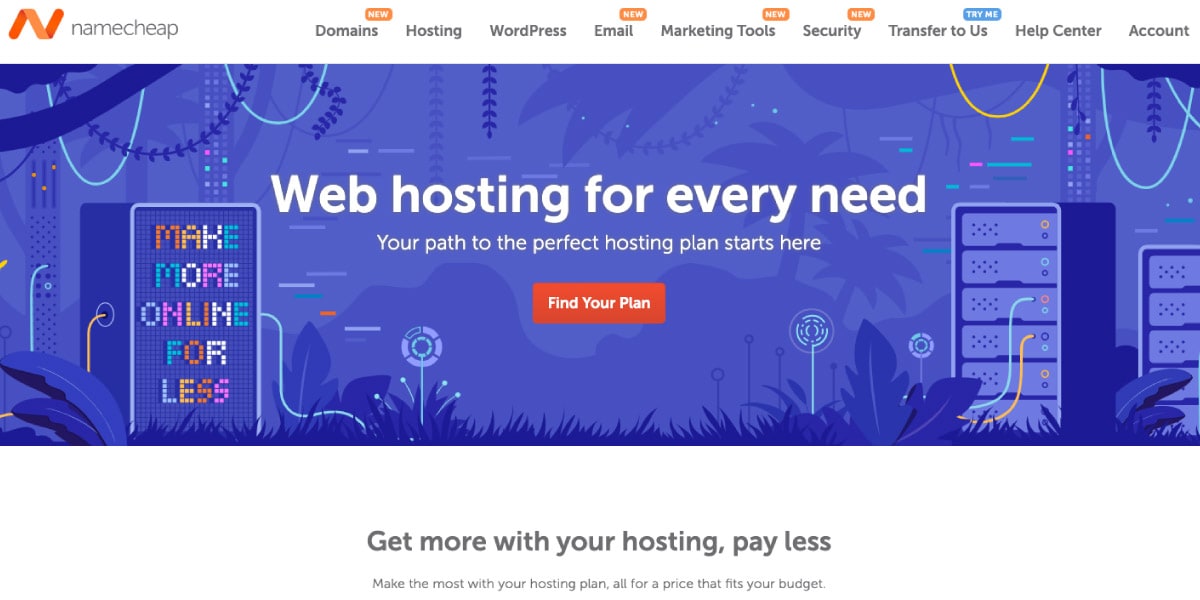 Namecheap Cheap Web Hosting Plans