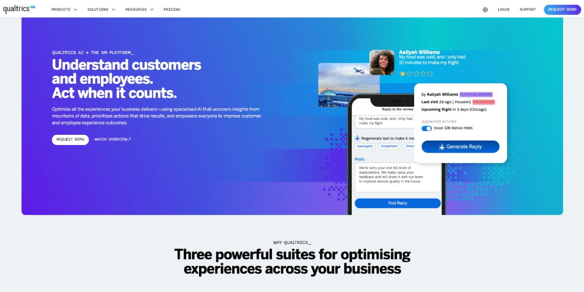 Qualtrics Customer Data Feedback