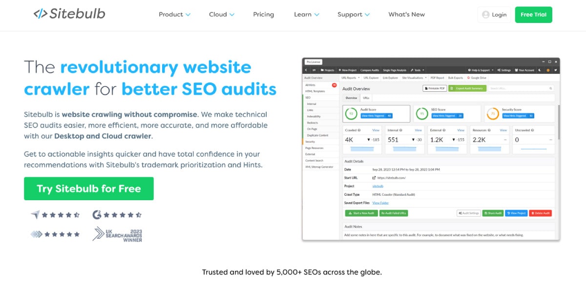 Sitebulb SEO Audit Tool