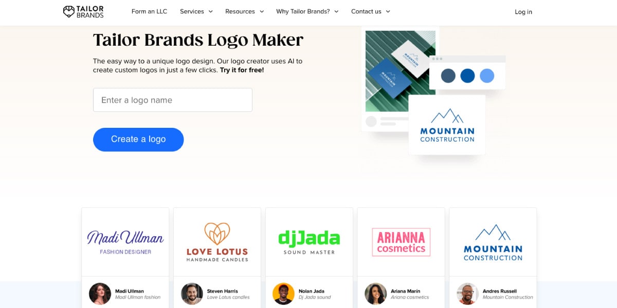 Tailor Brands Logo Maker & Designer For Small Business